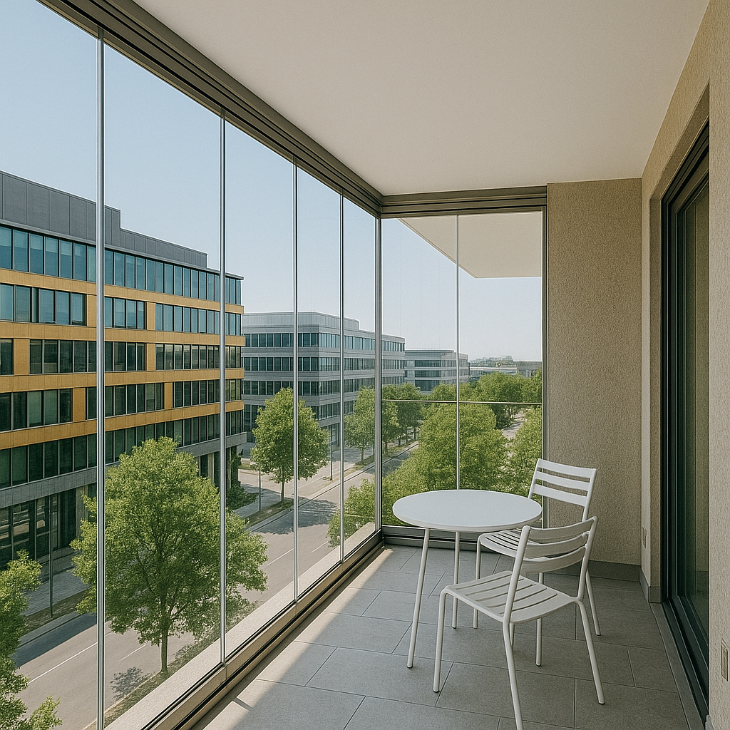 Cortina de cristal a medida